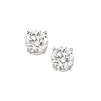 14Kt White Gold Diamond Stud Earrings .24ct TDW I1/I2 G/H