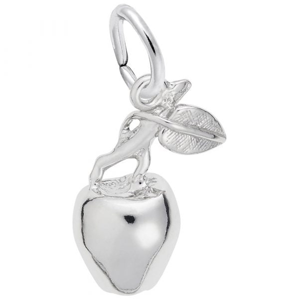 Sterling Silver Charm - Apple