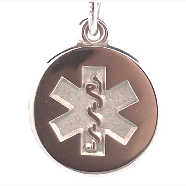 Sterling Silver Small Medical Symbol Charm