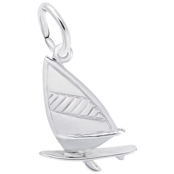 Sterling Silver Charm - Wind Surfing
