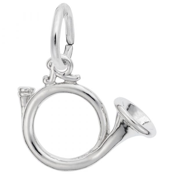 Sterling Silver Charm - French Horn