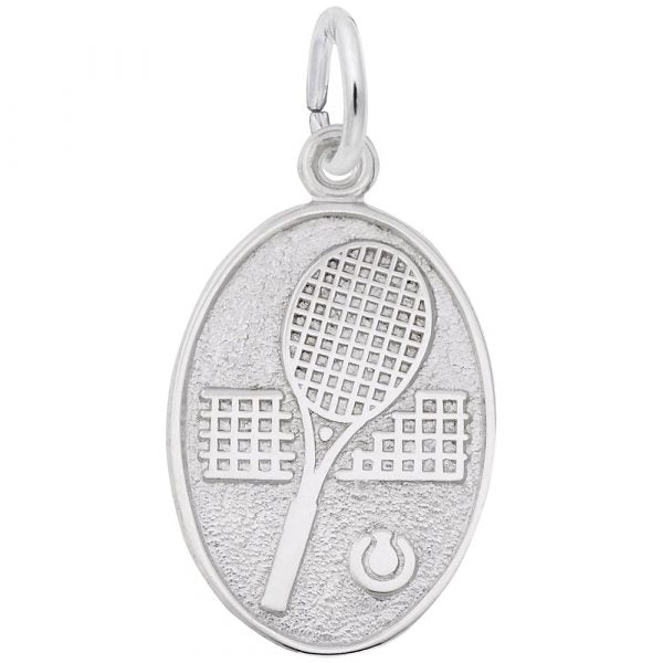Sterling Silver Tennis Charm