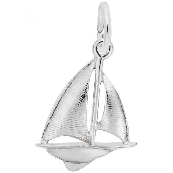 Sterling Silver Charm, Sailboat