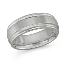 Tungsten Band 8mm With Brushed Center Size 11