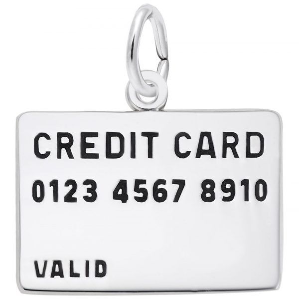 Sterling Silver Credit Card Charm