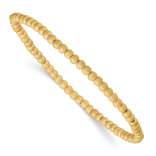 1/20 14kt Gold Filled Stardust 3.0mm 7in Stretch Bracelet