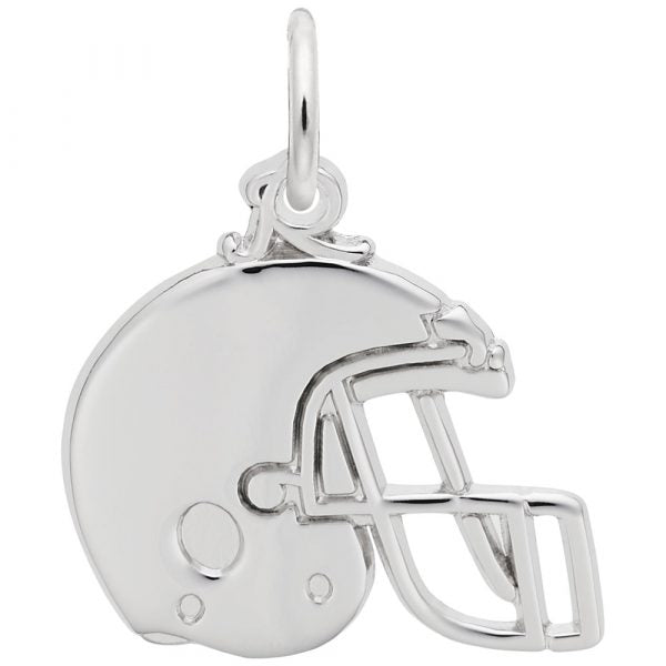 Sterling Silver Football Helmet Charm