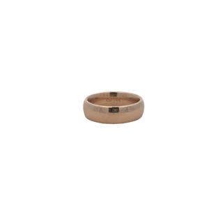 Vintage 14Kt Yellow Gold 6Mm Wide Heavy Inside Round Mans Wedding Band