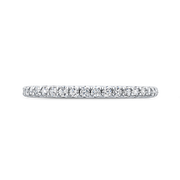 14Kt White Gold Carizza Diamond Wedding Band with 19 Round Prong Set Diamonds. .27Ct TDW VS1 GHGoes with 100-1172