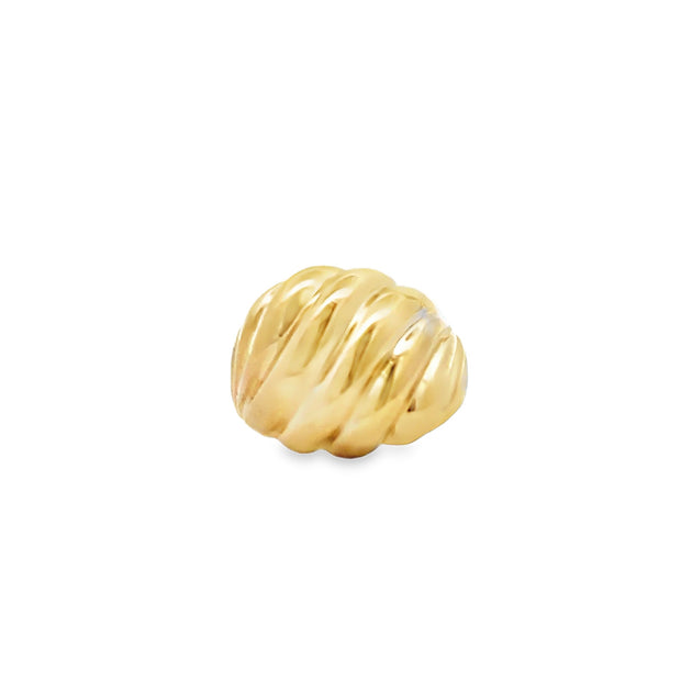 Vintage 10Kt Yellow Gold Freeform Ring Finger Size 7.0 And Weighs 4.8