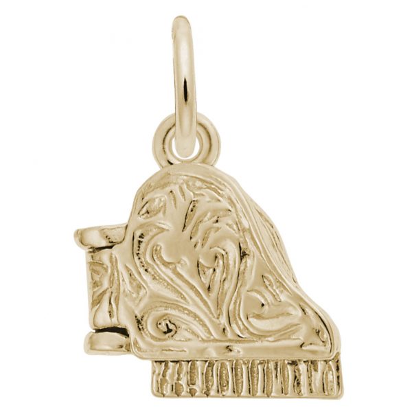 14Kt Yellow Gold  Piano Charm