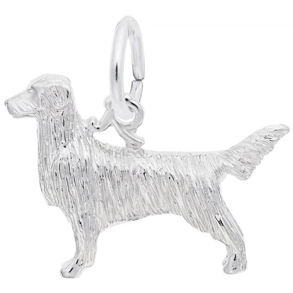 Sterling Silver Retriever Charm