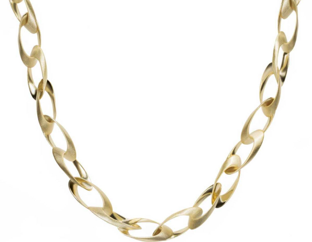 Jorge Revilla Nova Sterling Silver Necklace With 18Kt Yellow Gold Over