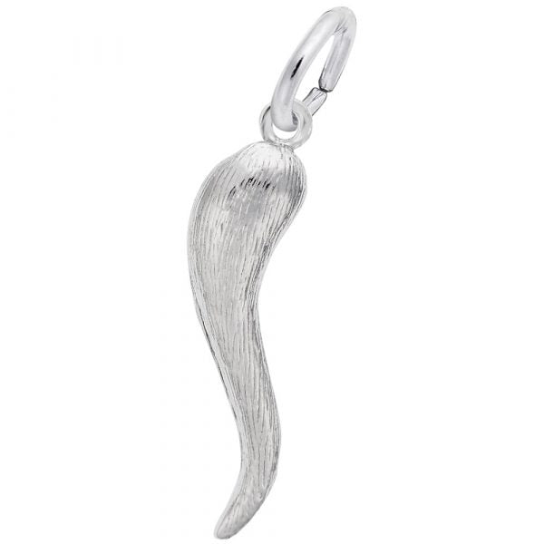 Sterling Silver Italian Horn Charm