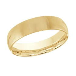 14kt Yellow Gold 6mm Polished Band Size 10