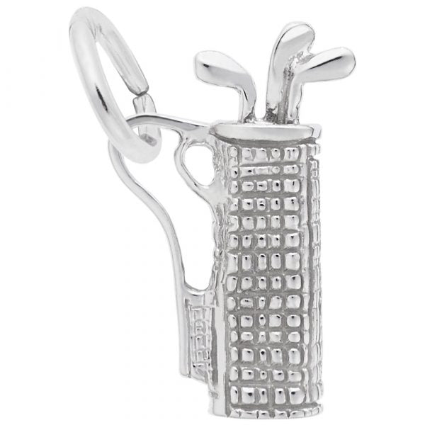 Sterling Silver Golf Bag Charm