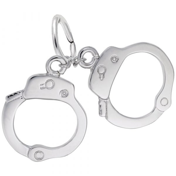 Sterling Silver Handcuffs Charm