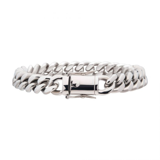 8mm Stainless Steel 8" Miami Cuban Chain Bracelet.