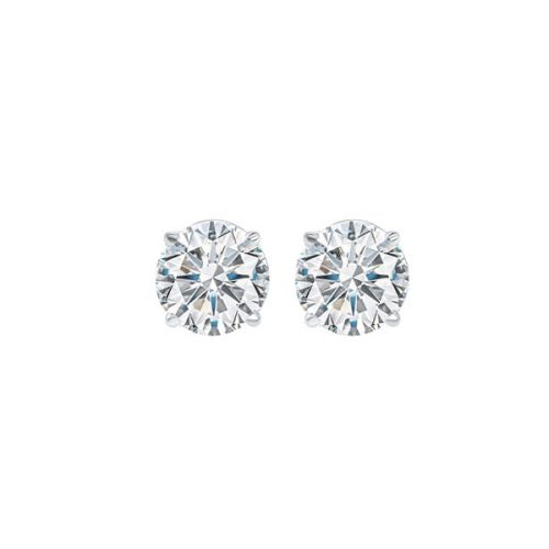 18kt White Gold Martini Set Diamond Studs .75tdw GH SI2