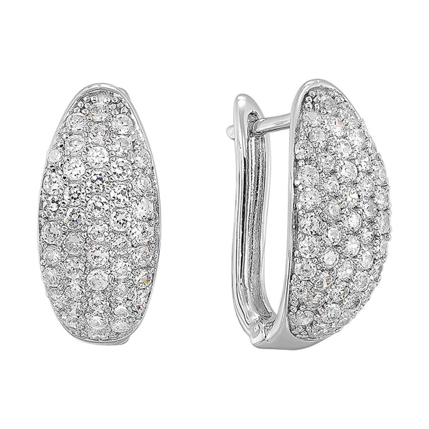 Sterling Silver Earrings With CZ's