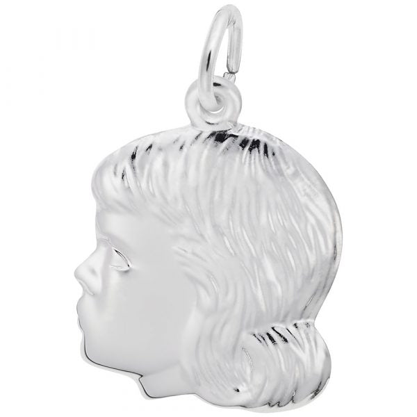 Sterling Silver Girl Charm