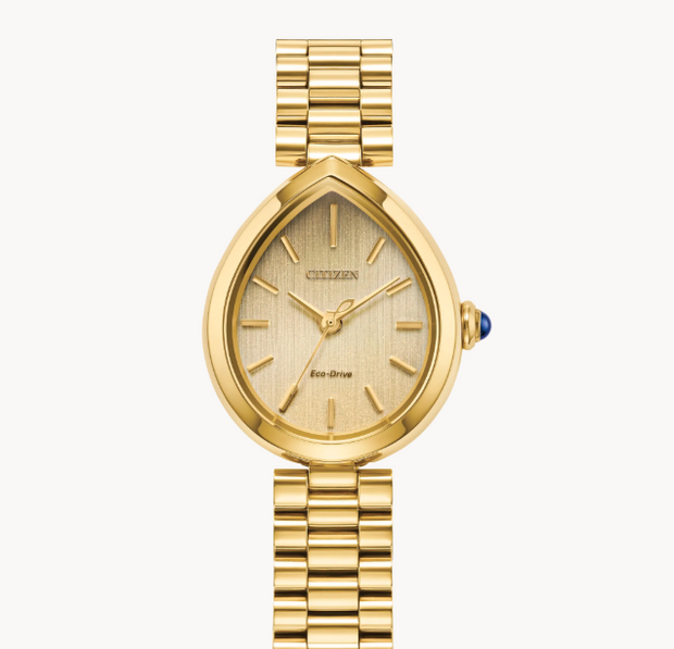 CITIZEN L RAINELL ECO DRIVE WATCH WITH INTEGRATED CLASP