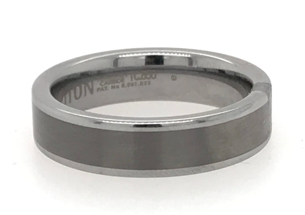 Tungsten Carbide 6mm Comfort Fit Wedding Band - Size 10