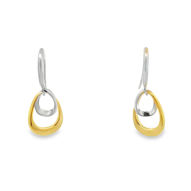 Jorge Revilla Sterling Silver And 18Kt Yellow Gold Overlay Bell Earrin
