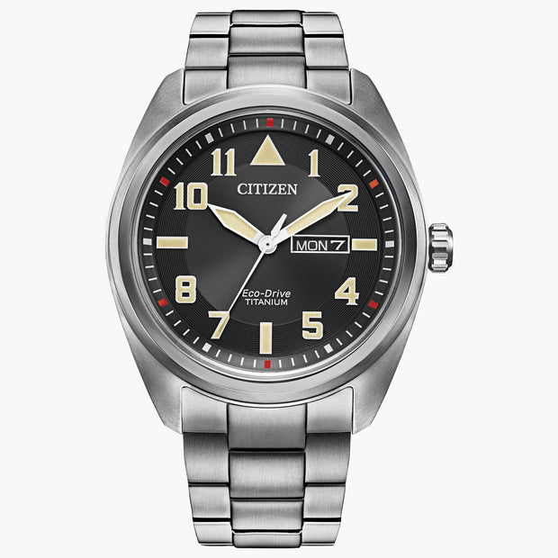 Men's Garrison Features A Super Titanium™ Case And Bracelet, 1224 Hour Time And Number Date