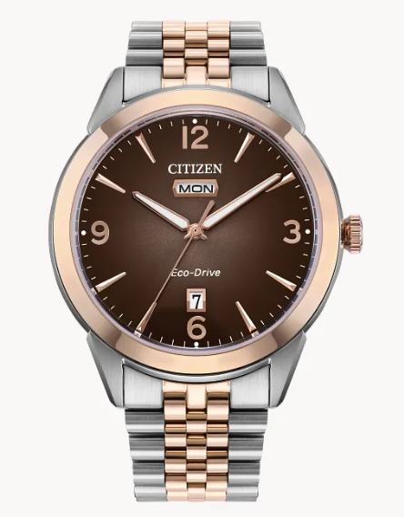 Stainless Steel Two-Tone Silver- And Rose Gold-Tone Case And Matching