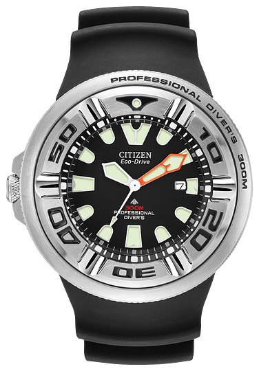 Men's Citizen Eco Drive Pro Master Ecozilla Dive Watch With Black And