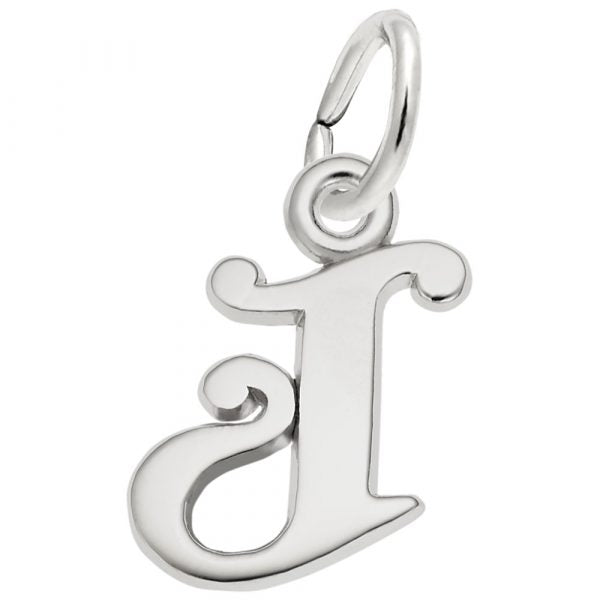 Sterling Silver  Initial-J Charm