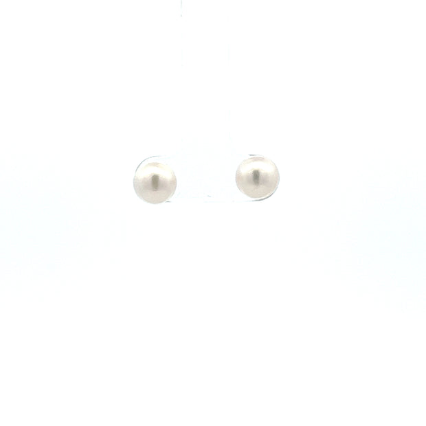 14kt Yellow Gold 6-6.5mm Akoya Pearl Stud Earrings