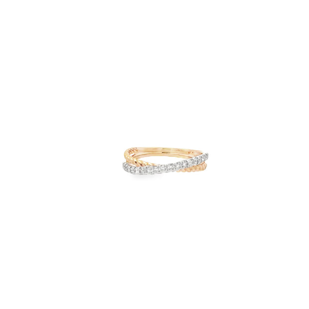 10k Yellow Gold Natural Diamond Fashion Ring With 17 Diamonds At 0.33t