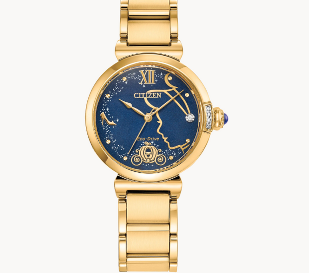 CITIZEN L CINDERELLA 75TH ANNIVERSARY YELLOW TONED STAINLESS STEEL ECO