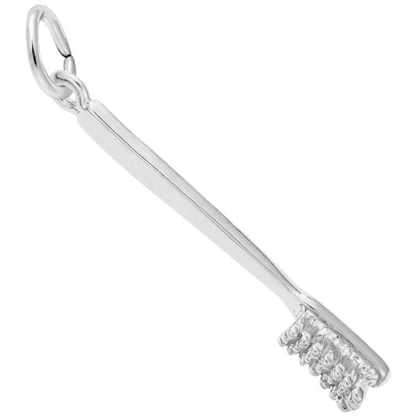 Sterling Silver Tooth Brush Charm