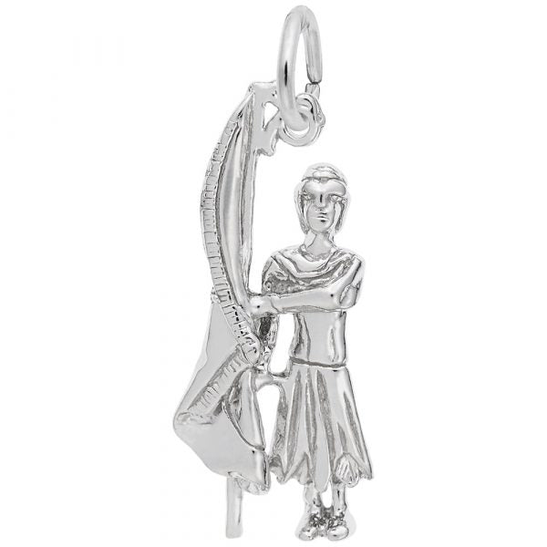 Sterling Silver Color Guard Charm