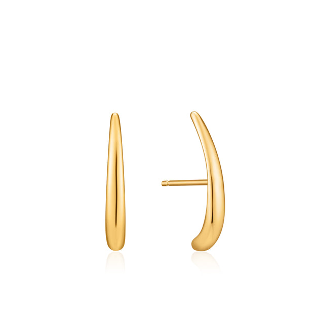 Ania Haie Luxe Minimalism LUXE LOBE HOOK STUD EARRINGS