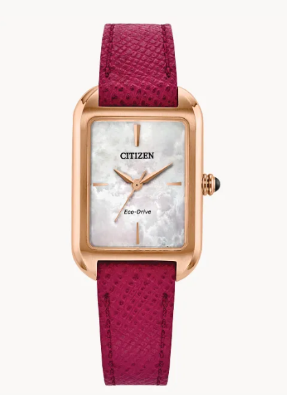 Citizen Ladies Dress Classic Eco-Drive Watch With A Rose Case, Mother