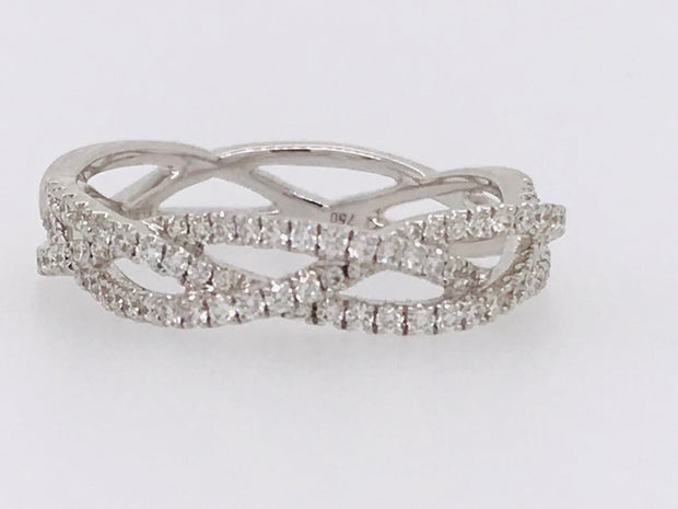 18kt White Gold Diamond band .38ct TDW SI1 GH