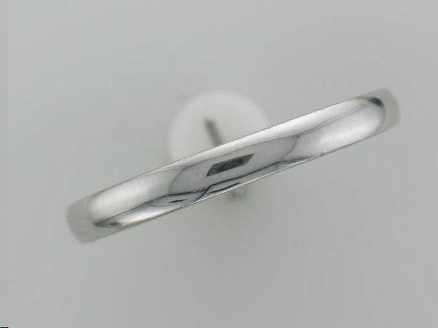 14Kt White Gold Plain Band, Band That Goes With Engagement Ring 100-441, Style Name  Rachel