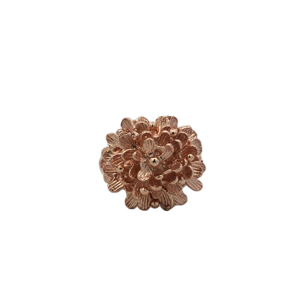 Vintage 14Kt Yellow Gold Floral Ring Finger Size 5.75 And Weighs 7.3 G