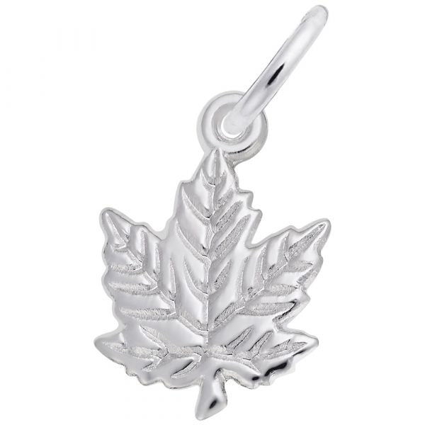 Sterling Silver  Maple Leaf Charm