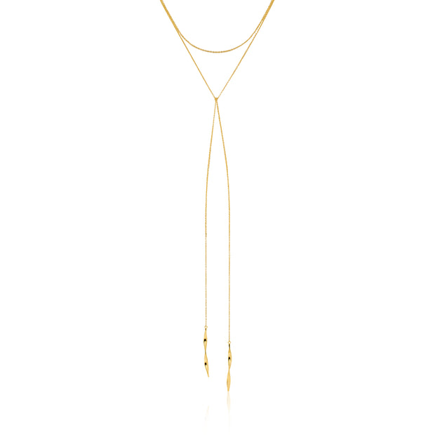 Ania Haie Twister HELIX LARIAT 16" NECKLACE