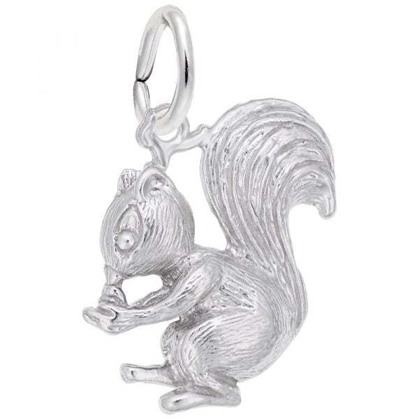 Sterling Silver Squirrel Charm