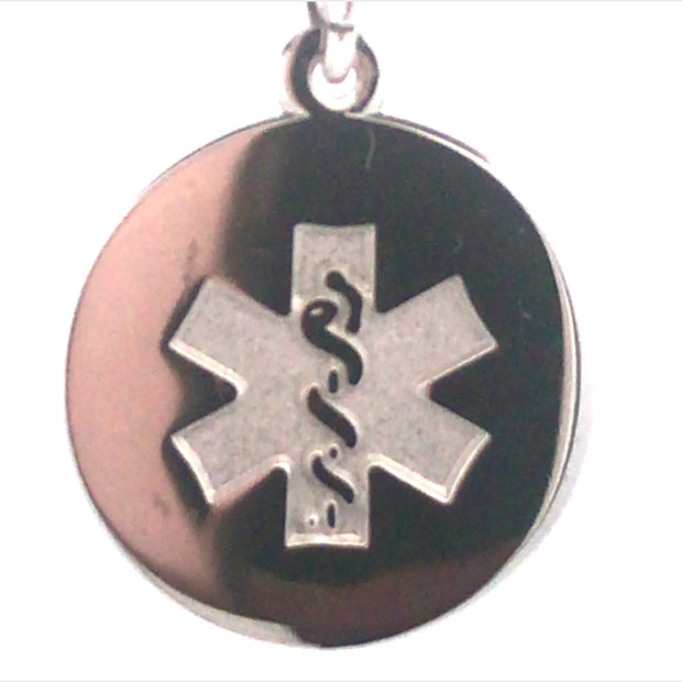 Sterling Silver Medical Symbol Charm