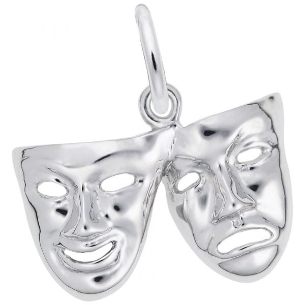 Sterling Silver Comedy And Tragedy Charm