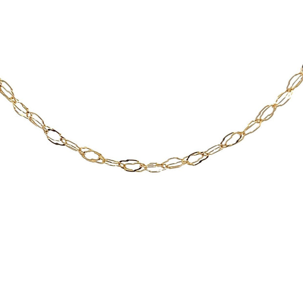 14 Karat Yellow Gold Chain 36 Inches Long And Weighing 6.1 Grams With