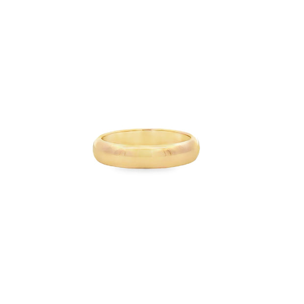 Vintage 14Kt Yellow Gold 5Mm Wedding Band. Ring Is A Finger Size 9.0 A