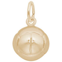 14Kt Yellow Gold Volleyball Charm